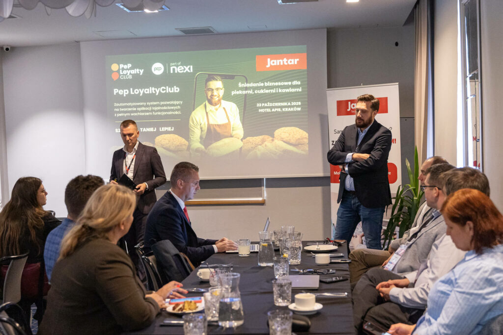 prezentacja PeP Loyalty na Śniadaniu dla piekarni, cukierni i kawiarni Jantar