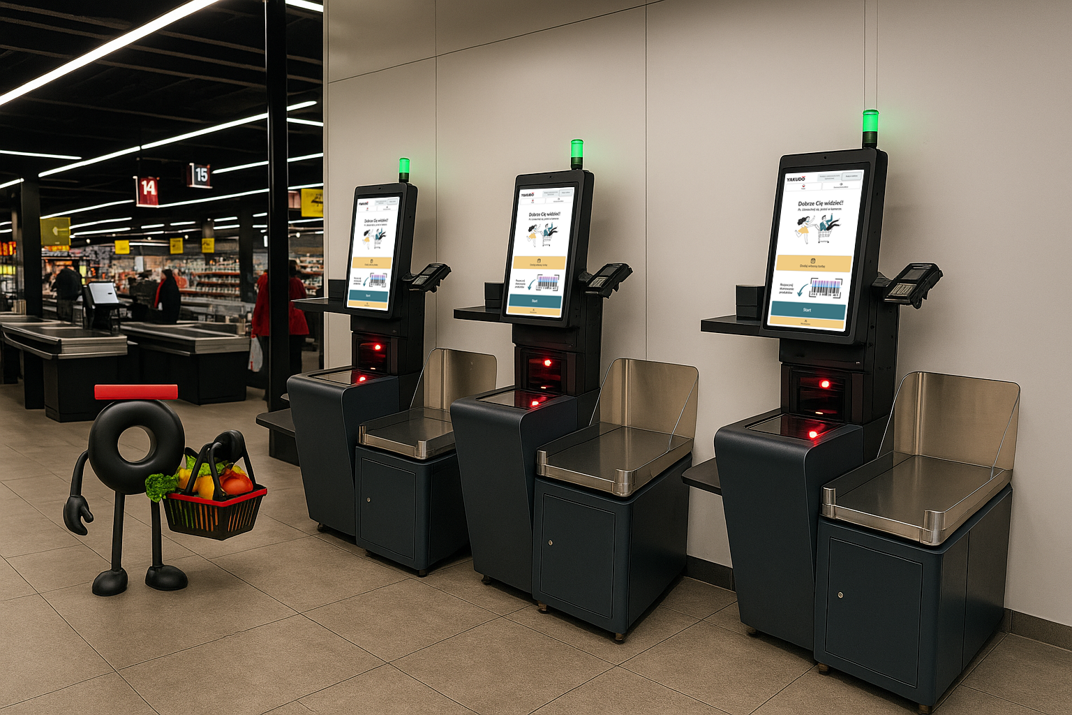 Wizualizacja2 kasy samoobsługowe Yakudo wizualizacja
